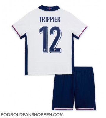 England Kieran Trippier #12 Hjemmebanetrøje Børn EM 2024 Kortærmet (+ Korte bukser)